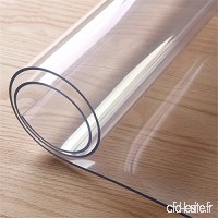 Gorgebuy - Nappe transparente ronde en PVC imperméable pour protéger votre table contre la graisse et les rayures  PVC  transparent  60 cm - B075N6KD2C